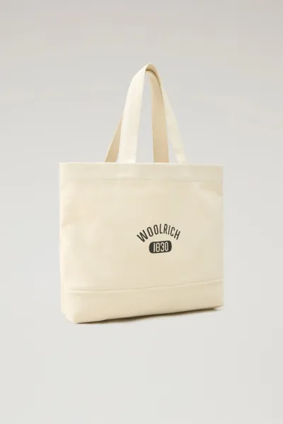 Taška Woolrich Shopper Tote Plaster White