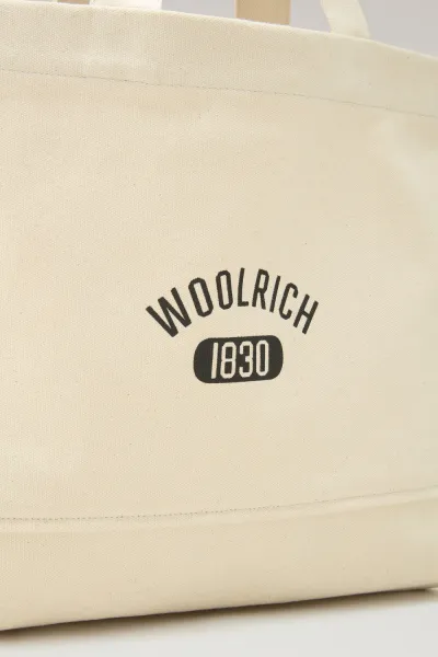 Taška Woolrich Shopper Tote Plaster White