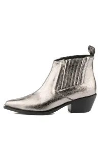 Členková Obuv Karl Lagerfeld Kansas Short Gore Boot Dark Metal Textured Lthr