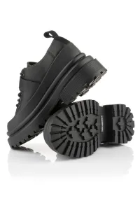 Poltopánky Karl Lagerfeld Jeans Brooke Buckle Trim Shoe Black Lthr