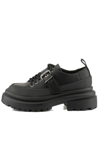 Poltopánky Karl Lagerfeld Jeans Brooke Buckle Trim Shoe Black Lthr