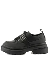 Poltopánky Karl Lagerfeld Jeans Brooke Buckle Trim Shoe Black Lthr