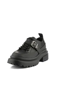 Poltopánky Karl Lagerfeld Jeans Brooke Buckle Trim Shoe Black Lthr