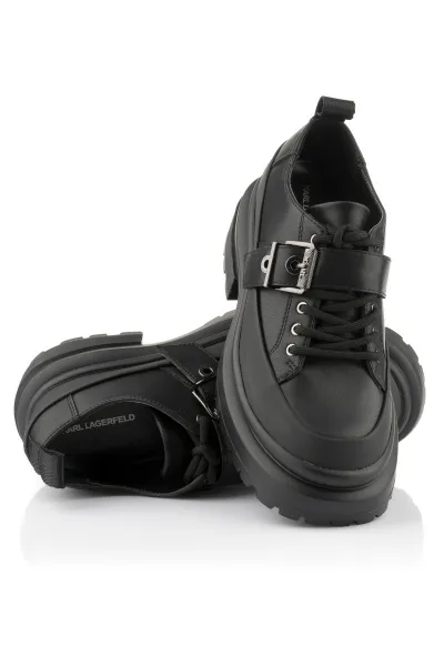 Poltopánky Karl Lagerfeld Jeans Brooke Buckle Trim Shoe Black Lthr