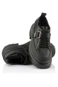 Poltopánky Karl Lagerfeld Jeans Brooke Buckle Trim Shoe Black Lthr