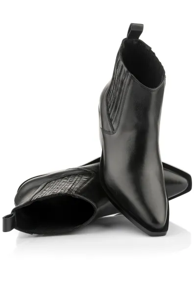 Členková Obuv Karl Lagerfeld Kansas Short Gore Boot Black Lthr