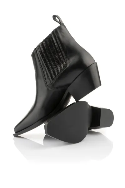 Členková Obuv Karl Lagerfeld Kansas Short Gore Boot Black Lthr