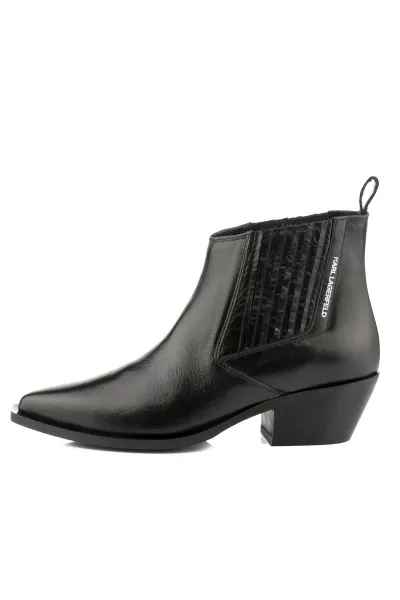 Členková Obuv Karl Lagerfeld Kansas Short Gore Boot Black Lthr