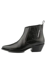 Členková Obuv Karl Lagerfeld Kansas Short Gore Boot Black Lthr