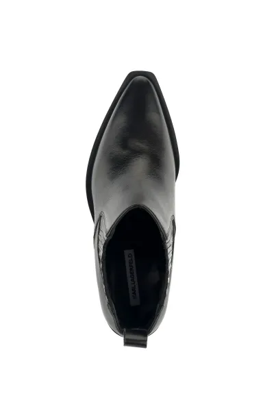 Členková Obuv Karl Lagerfeld Kansas Short Gore Boot Black Lthr