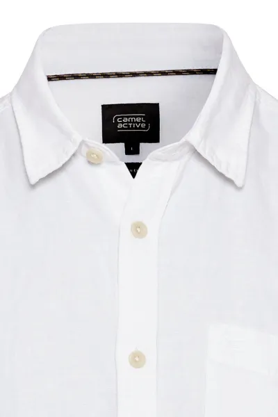 Košeľa Camel Active Longsleeve Shirt White