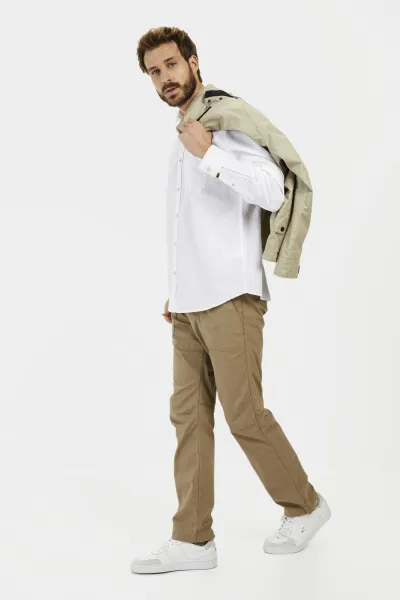 Košeľa Camel Active Longsleeve Shirt White