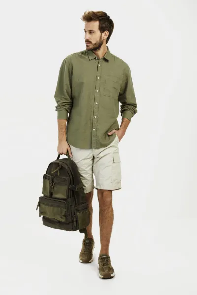 Košeľa Camel Active Longsleeve Shirt Dusty Khaki