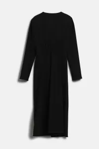 Šaty Dkny Long Sleeve Midi Dre Black