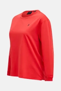 Tričko Peak Performance W Trail Ls Brilliant Red/Black/