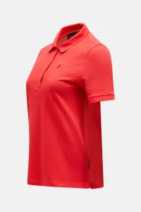 Polokošeľa Peak Performance W Classic Cotton Polo Brilliant Red/Black/