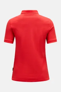 Polokošeľa Peak Performance W Classic Cotton Polo Brilliant Red/Black/
