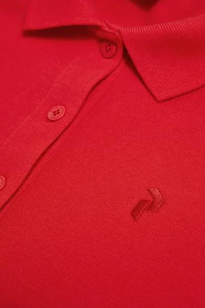 Polokošeľa Peak Performance W Classic Cotton Polo Brilliant Red/Black/