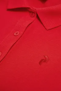 Polokošeľa Peak Performance W Classic Cotton Polo Brilliant Red/Black/