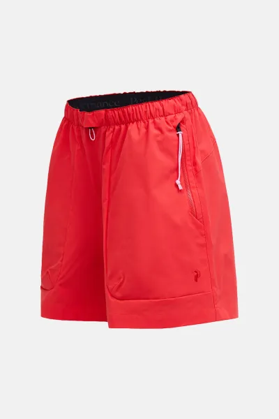 Šortky Peak Performance W Outdoor Cargo Shorts Brilliant Red/Black/