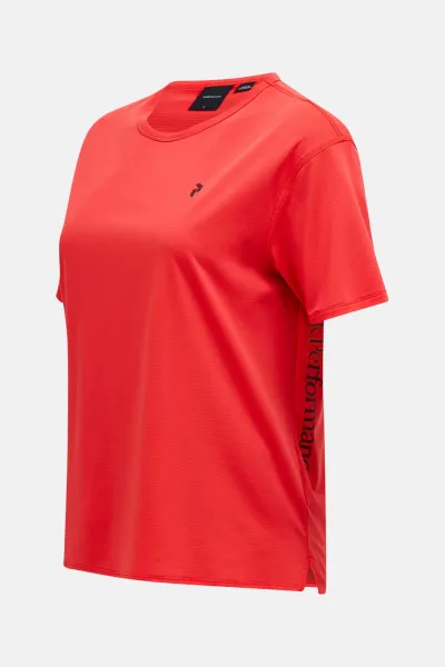 Tričko Peak Performance W Trail Ss Brilliant Red/Black/