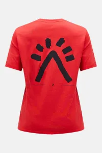 Tričko Peak Performance W Explore Graphic Tee Brilliant Red/Black/