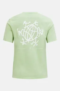 Tričko Peak Performance W Explore Graphic Tee Vivid Green