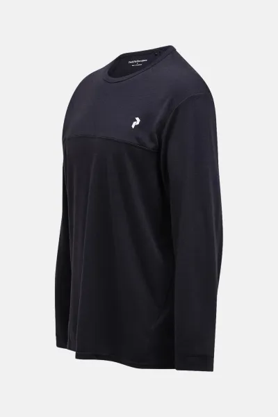 Tričko Peak Performance M Trail Wool Blend Ls Black