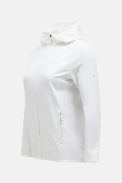 Mikina Peak Performance W Light Zip Hood Offwhite