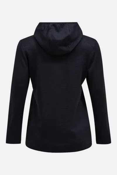 Mikina Peak Performance W Trail Polartec Zip Hood Black