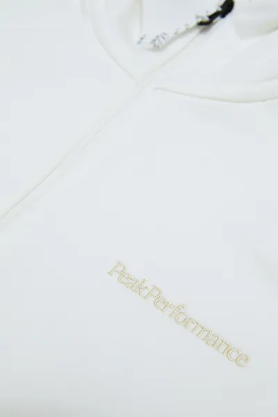 Mikina Peak Performance W Light Zip Hood Offwhite