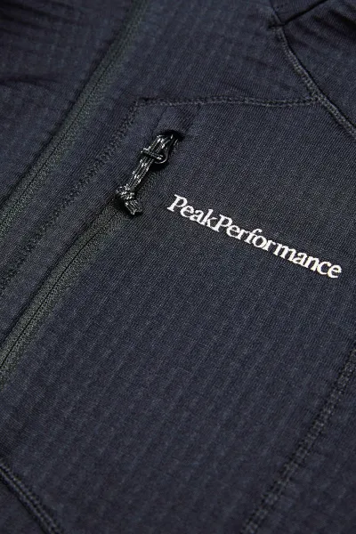 Mikina Peak Performance W Trail Polartec Zip Hood Black