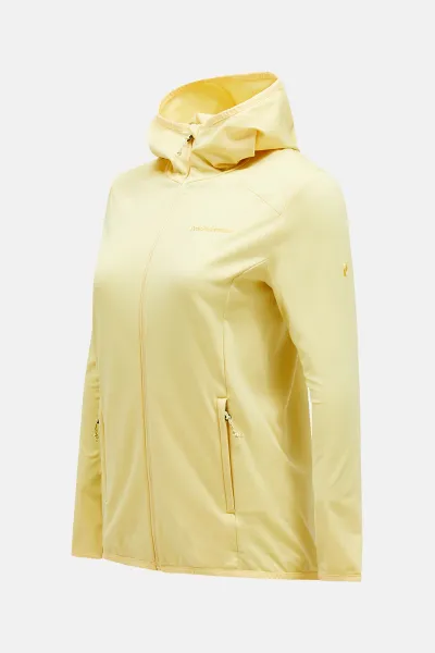 Mikina Peak Performance W Light Zip Hood Mellow Yellow