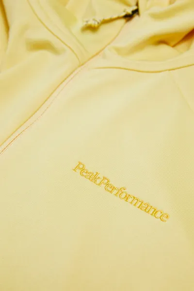 Mikina Peak Performance W Light Zip Hood Mellow Yellow