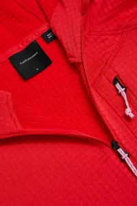 Mikina Peak Performance W Trail Polartec Zip Hood Brilliant Red/Black/