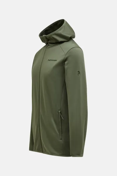 Mikina Peak Performance M Light Zip Hood Pine Needle