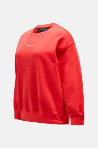 Mikina Peak Performance W Original Terry Crew Brilliant Red/Black/