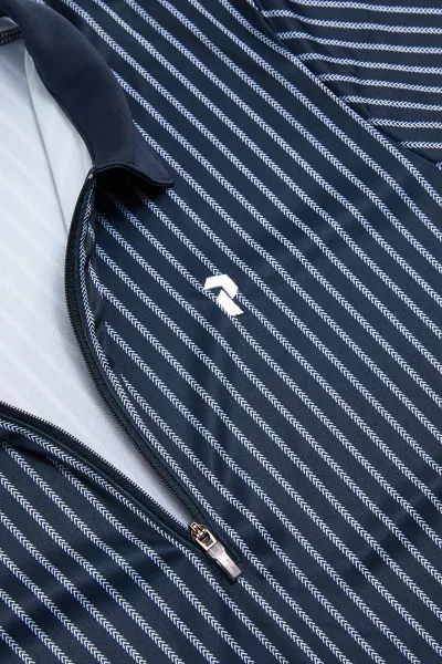 Polokošeľa Peak Performance W Graphic Ss Zip Polo Blue Shadow