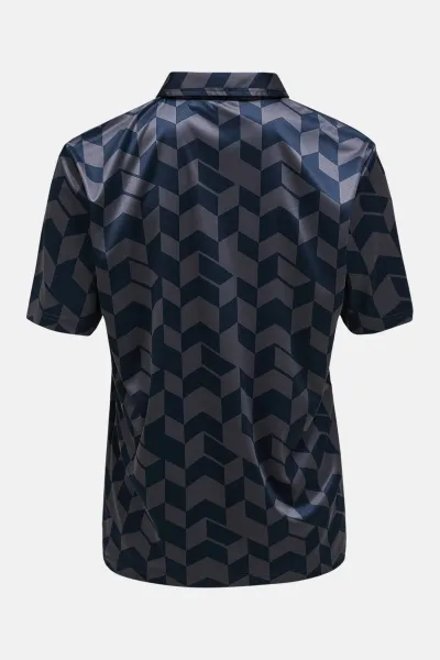Polokošeľa Peak Performance M Graphic Ss Polo Motion Grey
