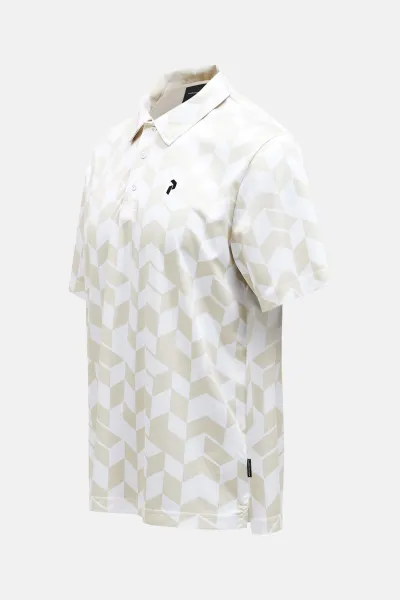 Polokošeľa Peak Performance M Graphic Ss Polo Sandfog