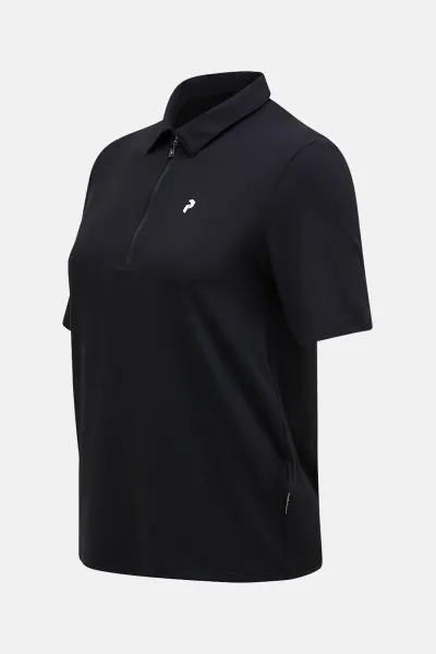 Polokošeľa Peak Performance W Comfort Zip Polo Black