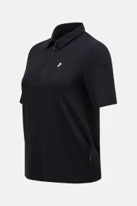 Polokošeľa Peak Performance W Comfort Zip Polo Black