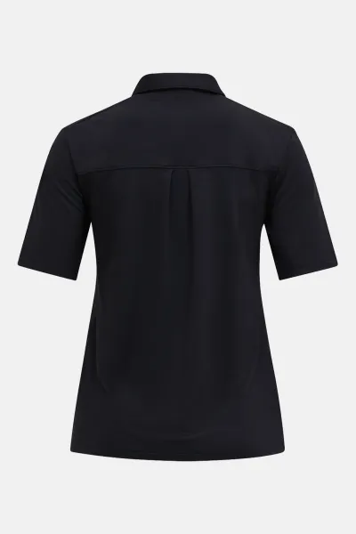 Polokošeľa Peak Performance W Comfort Zip Polo Black