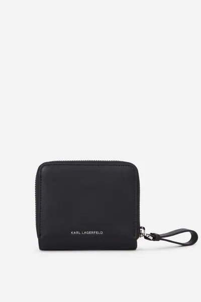 Peňaženka Karl Lagerfeld K/Circle Md Zip Bifold Wallet Black