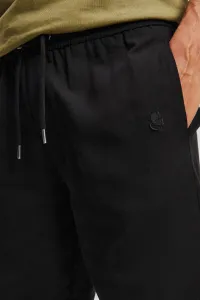 Šortky Karl Lagerfeld Kameo Logo Tencel Blend Shorts Black
