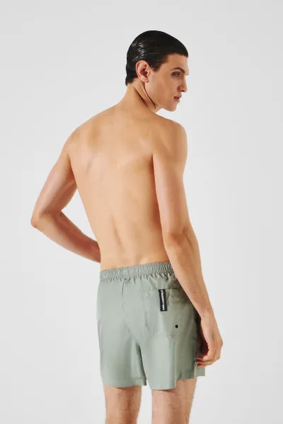 Plavky Karl Lagerfeld Karl Logo Short Boardshorts Iceberg Green
