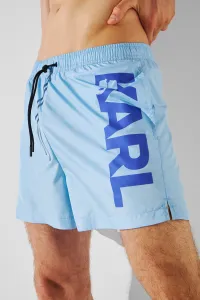 Plavky Karl Lagerfeld Karl Logo Short Boardshorts Placid Blue