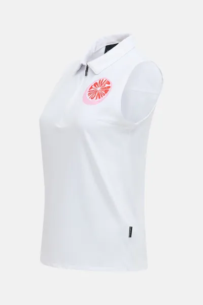Polokošeľa Peak Performance W Comfort Zip Sl Polo White