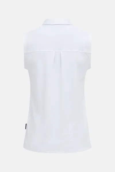 Polokošeľa Peak Performance W Comfort Zip Sl Polo White