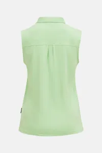 Polokošeľa Peak Performance W Comfort Zip Sl Polo Vivid Green